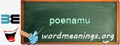WordMeaning blackboard for poenamu